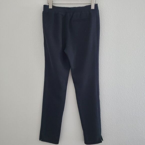 BCBGMaxAzria Pants XS Black Pique Knit Pull On Slim Straight Business Casual - Picture 8 of 11